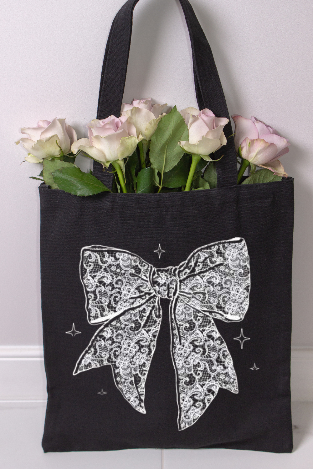 LACE BOW TOTE