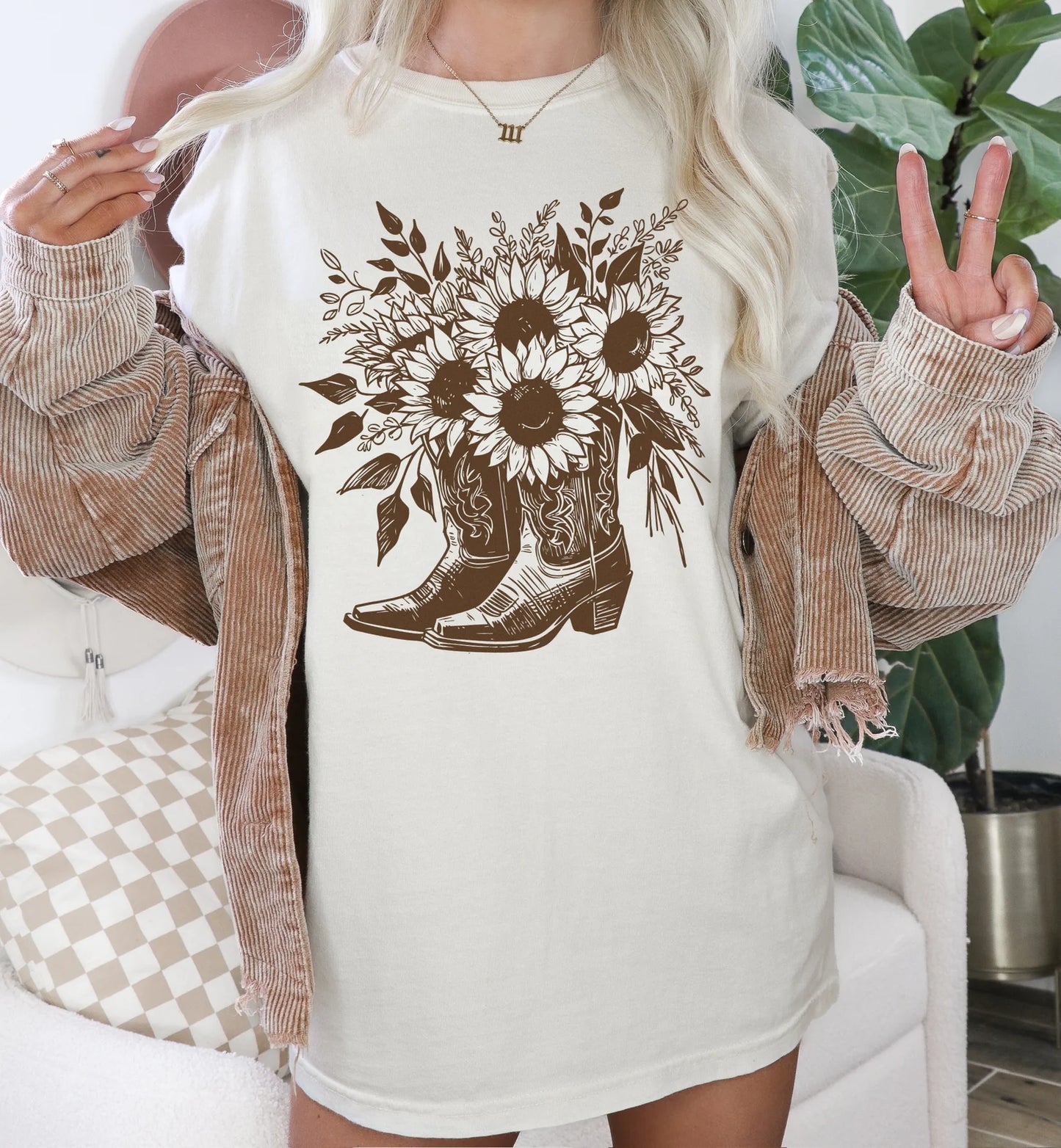 Western Sunflower Boots
