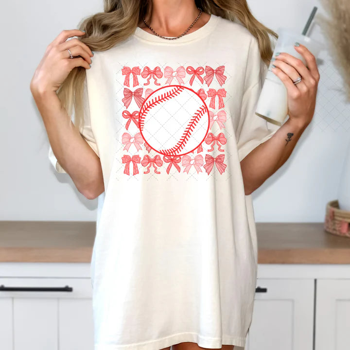 BASEBALL COQUETTE BOW